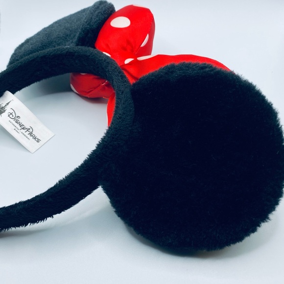🎀 Authentic Disney Park Minnie Mouse Red Polka Dot Bow Ears Headband, Souvenir - Picture 8 of 14